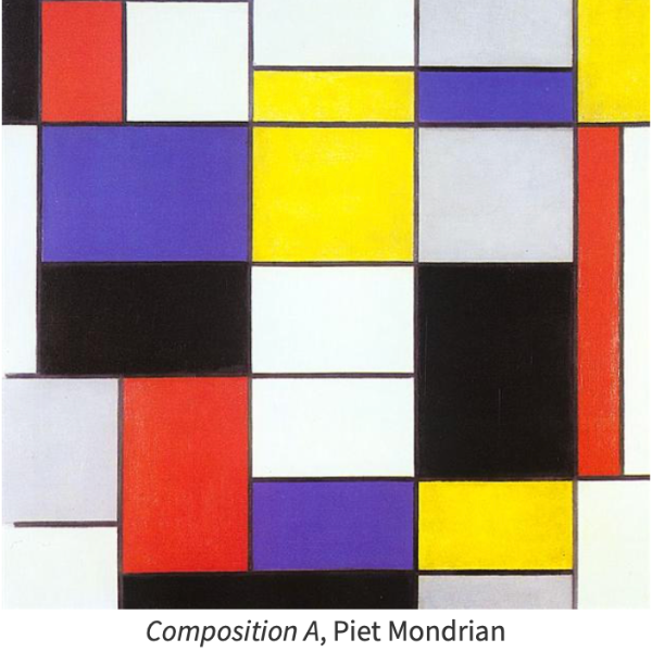 Composition A, Piet Mondrian