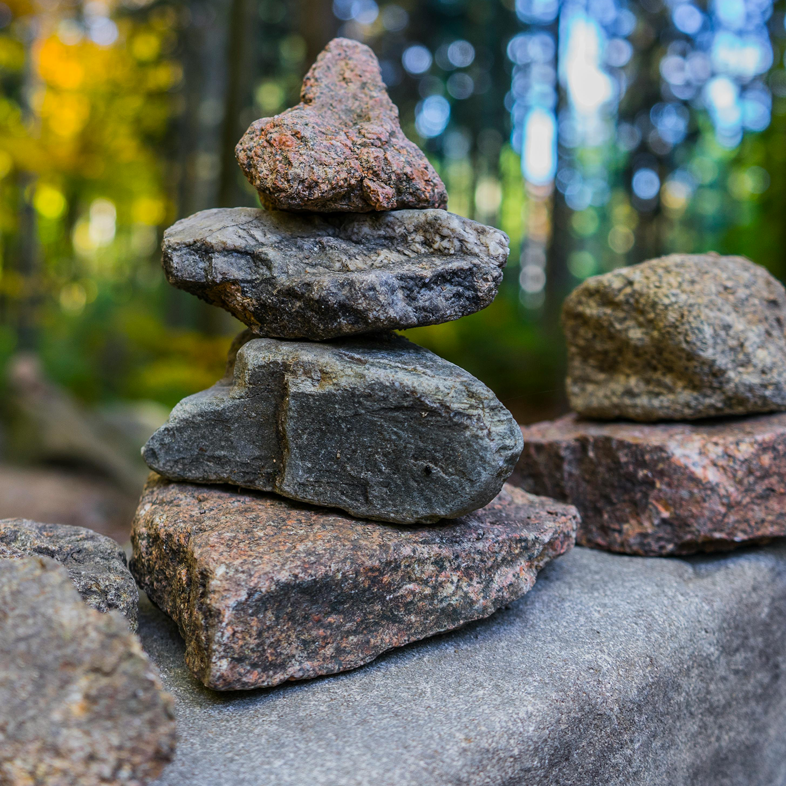 Rocks stacked on top of each other