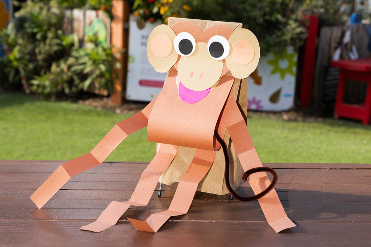 Monkey puppet craft